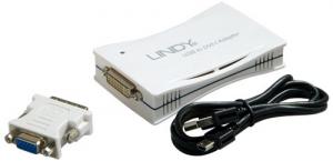 lindy USB to DVI adaptor with connector