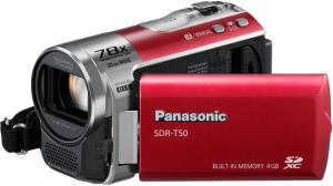 panasonic sdr t50 camcorder camera flash card