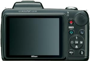 nikon coolpix L110 digital slr camera rear view