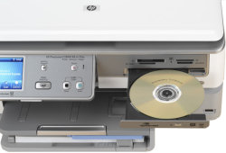 HP Photosmart C8180 colour multifunction printer - CD printing draw