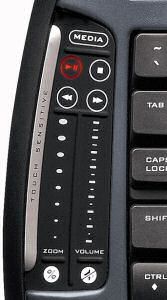 Logitech MX5000 Laser Keyboard - scroll pads