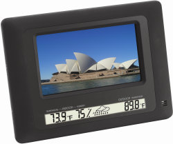 Polaroid Digital Picture Frame with integrated weather station