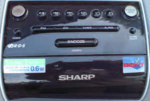 Sharp i-Elegance iPod controls