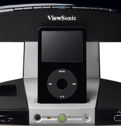 iPod in Viewsonic VX2245wm docking station