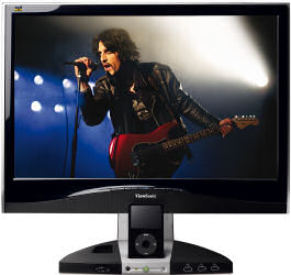Viewsonic VX2245wm monitor and iPod dock station