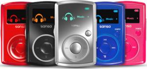 sandisk sansa mp3 player range