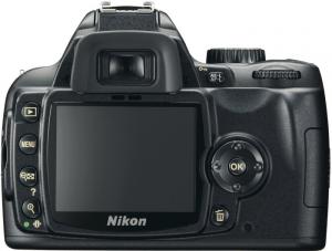 nikon d60 digital slr dslr camera rear view