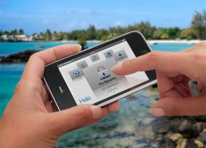 Halo security interface apple iphone