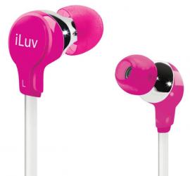 iLuv Ergonomic Comfort Earphones Flat Wire