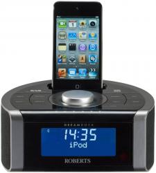 Roberts DREAMDOCK DAB FM Clock Radio iPod dock