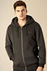 cvox dark grey built in headphones zip through hoodie