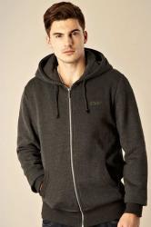 cvox dark grey built in headphones zip through hoodie