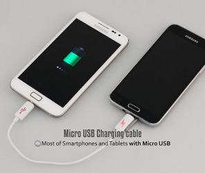 brando micro usb charge cable