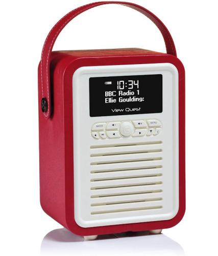 Bluetooth VQ Portable Retro Mini DAB and DAB+ Digital Radio with FM USB Aux Emma Bridgewater Men at Work Alarm Clock