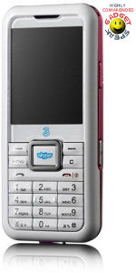 Mobile phone with built in Skype from the 3 network