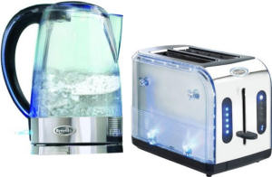 Breville Blue Ice kettle and toaster