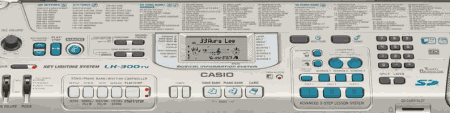 Casio LK-300 TV Keyboard controls