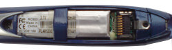 DocuPen RC800 with cover removed showing battery