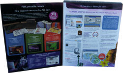 Inside cover of Encyclopedia Britannica 2008 box