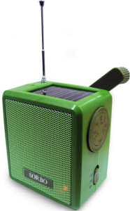 Gizoo solar and wind-up radio