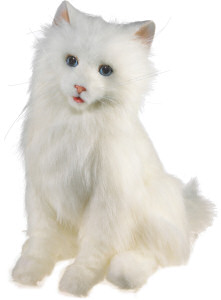 furreal white cat