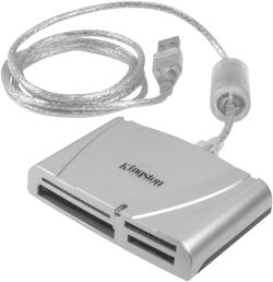 Kingston 15-in-1 card reader supporting SDHC memory cards