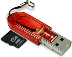 Kingston MicroSD memory card and USB reader