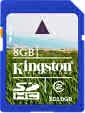 kingston sdhc 8G flash memory car