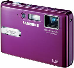 Samsung i85 compact digital camera - front