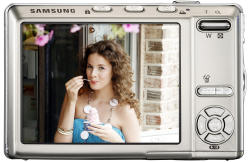 Samsung i85 compact digital camera - rear