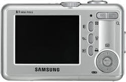 Samsung S800 digital camera rear view