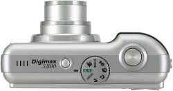 Samsung S800 digital camera top view