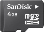 SanDisk MicroSD HC high capacity flash memory device