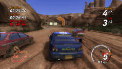 SEGA Rally Canyon stage